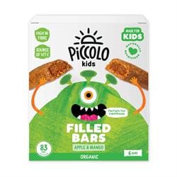 Piccolo Kids Organic Apple and mango filled bars 6 x 23g