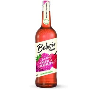 Belvoir Farm Sparkling No Added Sugar Cherry & Raspberry 750ml - Pack of 2