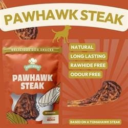 Chef Woof PAWHAWK STEAK Natural Dog Treat - Pack of 2