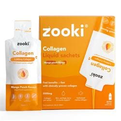 Zooki Collagen 5000mg Marine Mango Peach 30 Sachets Box