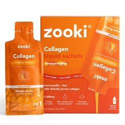 Zooki Super Strength Collagen Marine 11000mg Mango Peach 30 Sachets Box
