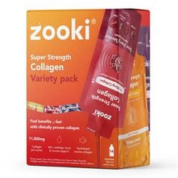 Zooki Super Strength Collagen Marine11000mg Variety Pack 14 Sachets Box