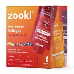 Zooki Super Strength Collagen Marine 11000mgVariety Pack 30 Sachets Box