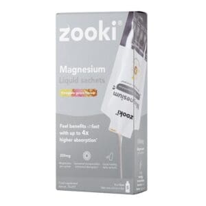 Zooki Magnesium Bisglycinate 2000mg Pineapple 5 Sachets Box Liposomal