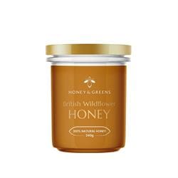 Honey & Greens British Wildflower Honey 240g